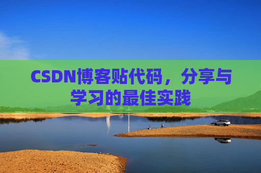 CSDN博客贴代码，分享与学习的最佳实践